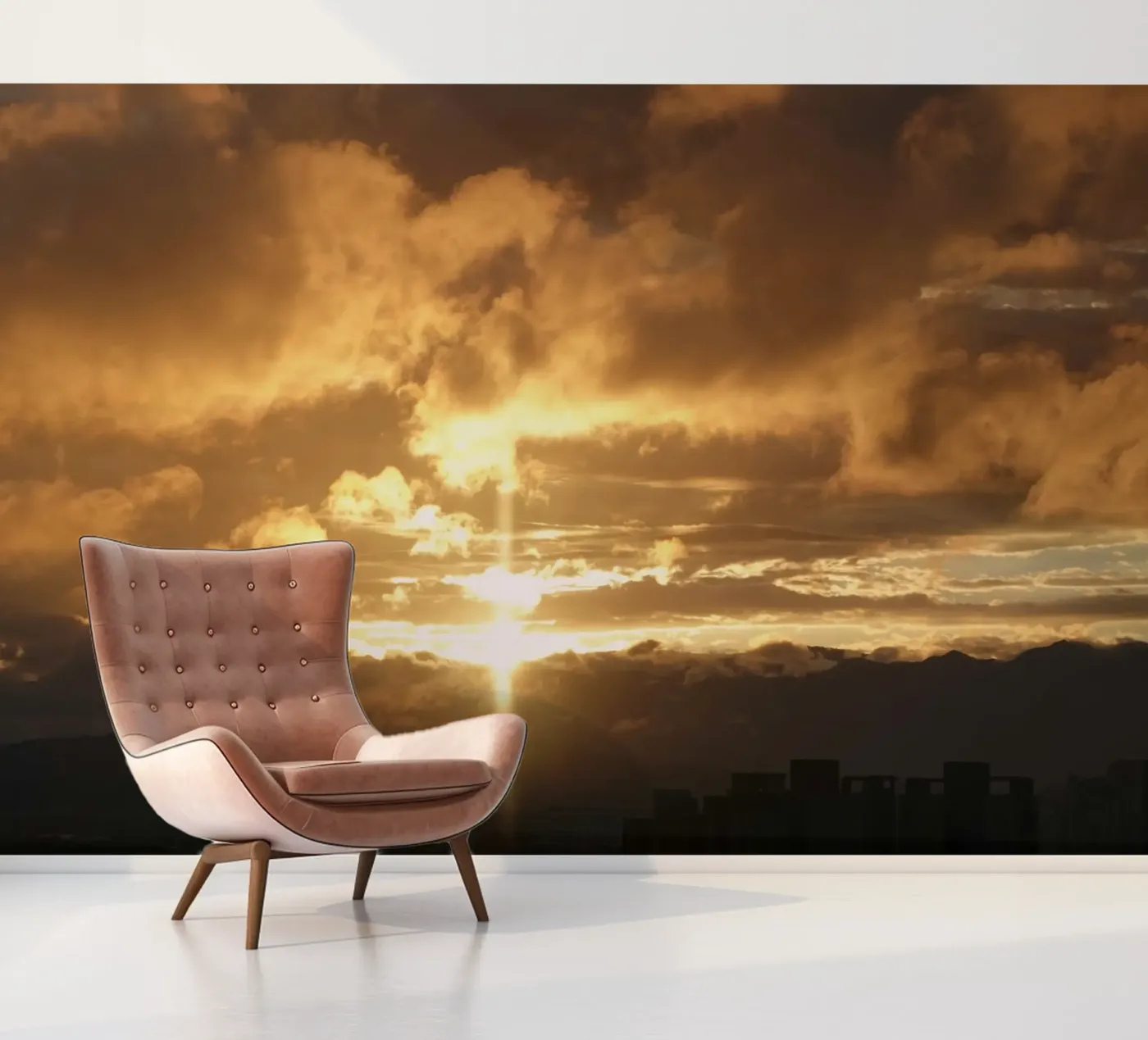 wolken bij zonsondergang fotobehang van Earthly Visions