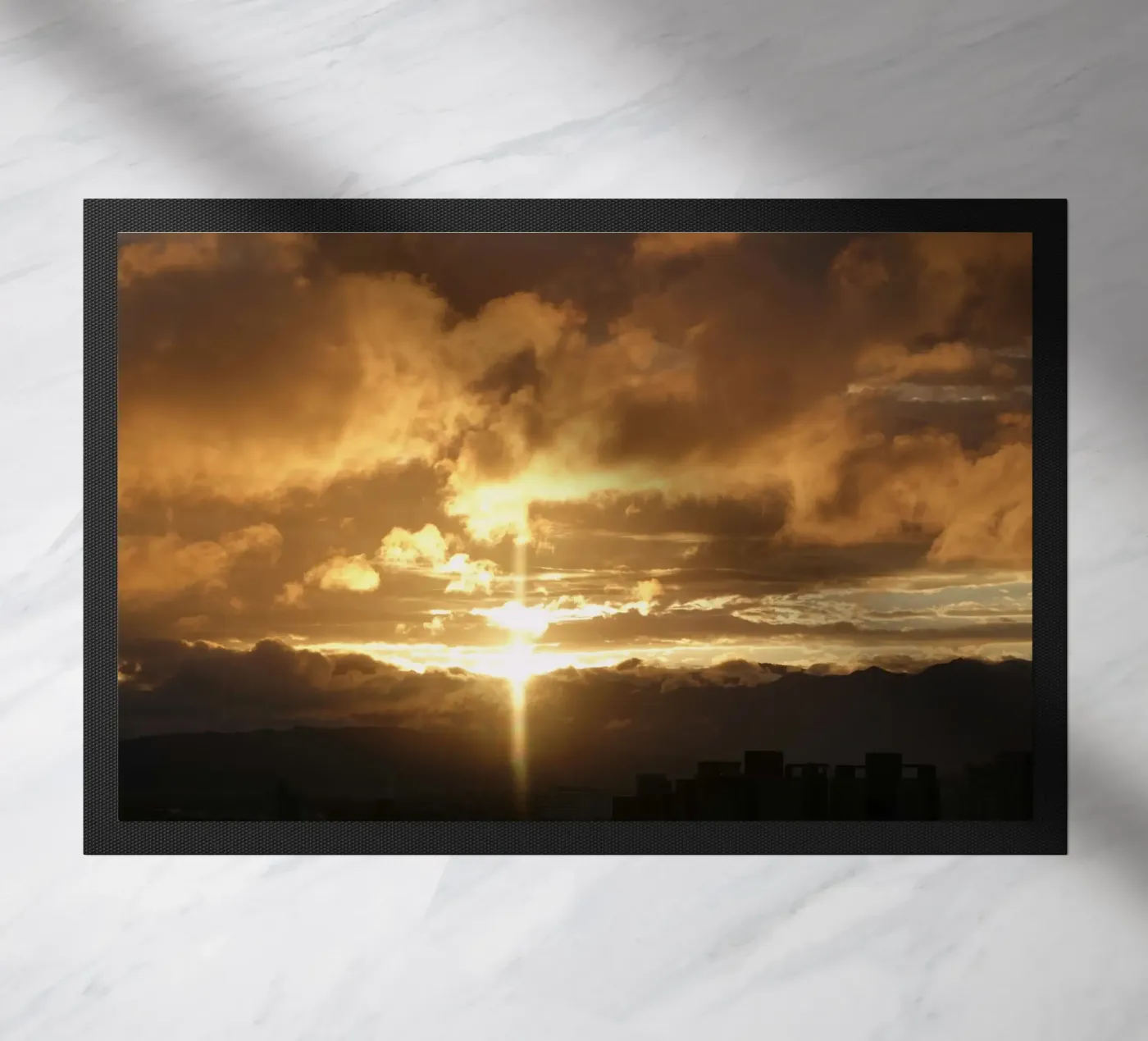 sunset clouds deurmat van Earthly Visions