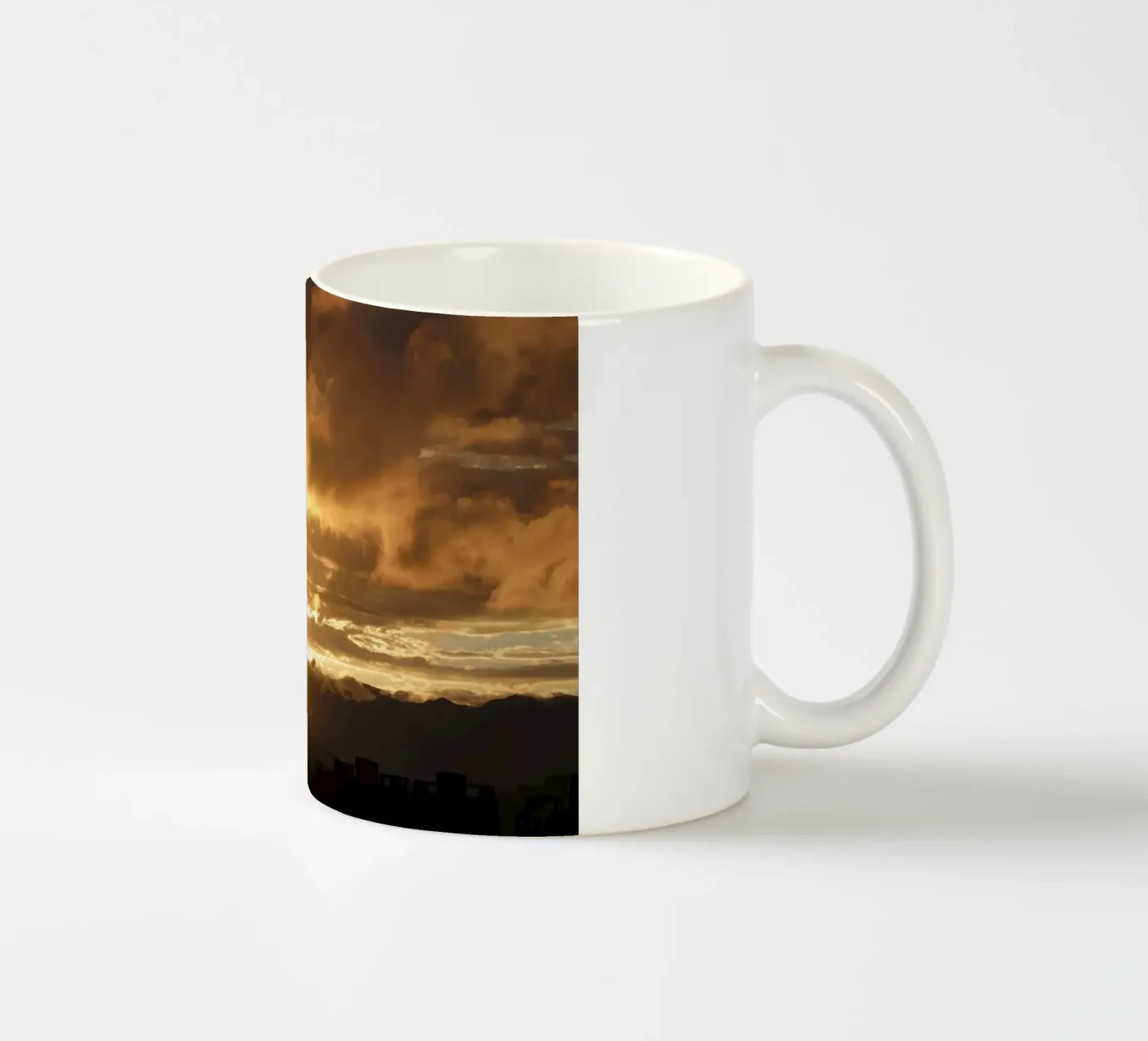 sunset clouds ceramic mug by Earthly Visions