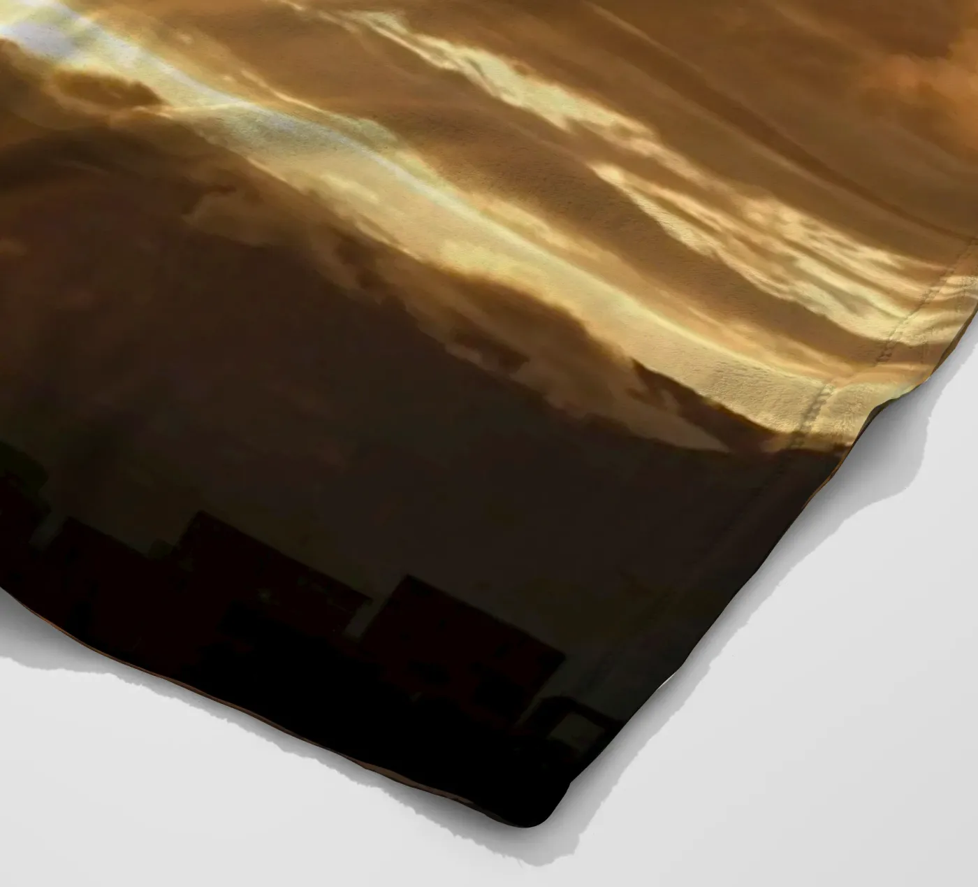 sunset clouds Fleecedecke von Earthly Visions