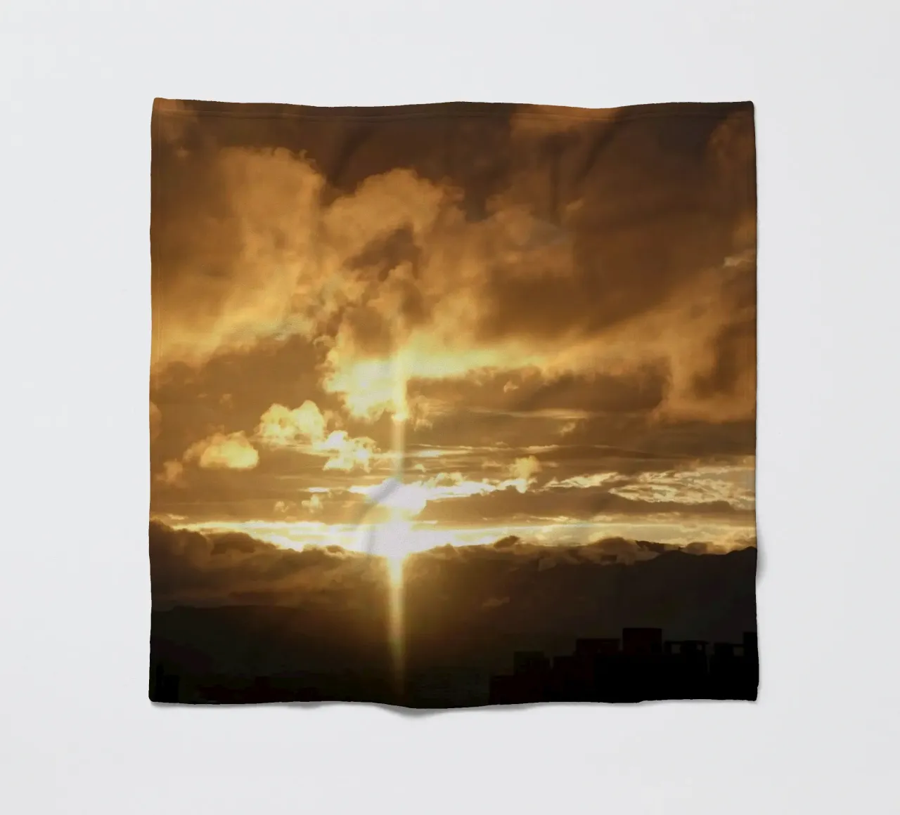 Sonnenuntergangswolken Fleecedecke von Earthly Visions