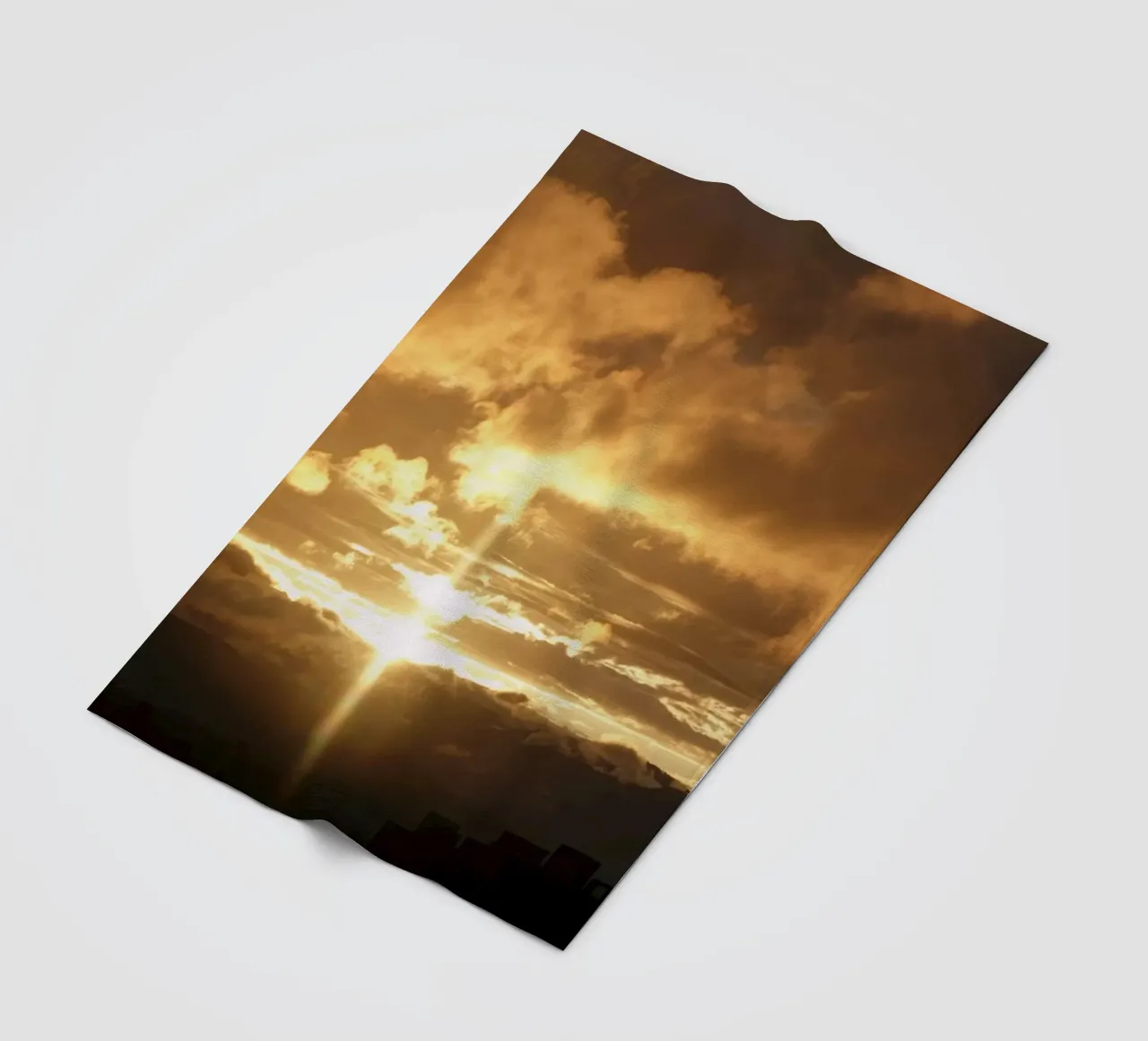 Sonnenuntergangswolken Fleecedecke von Earthly Visions