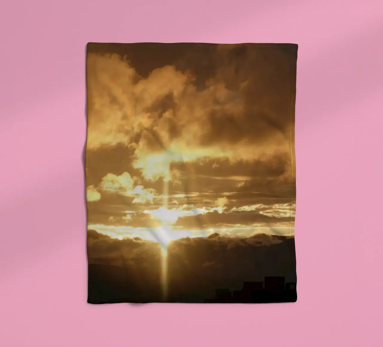 Sonnenuntergangswolken Fleecedecke von Earthly Visions