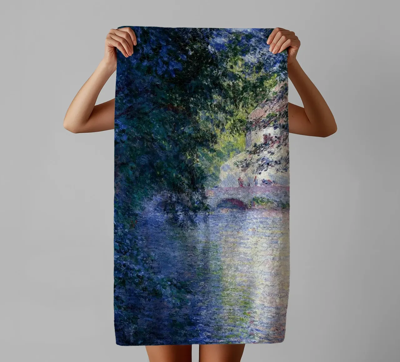 Monet Scenery Abstract towel by Günstiger Laden