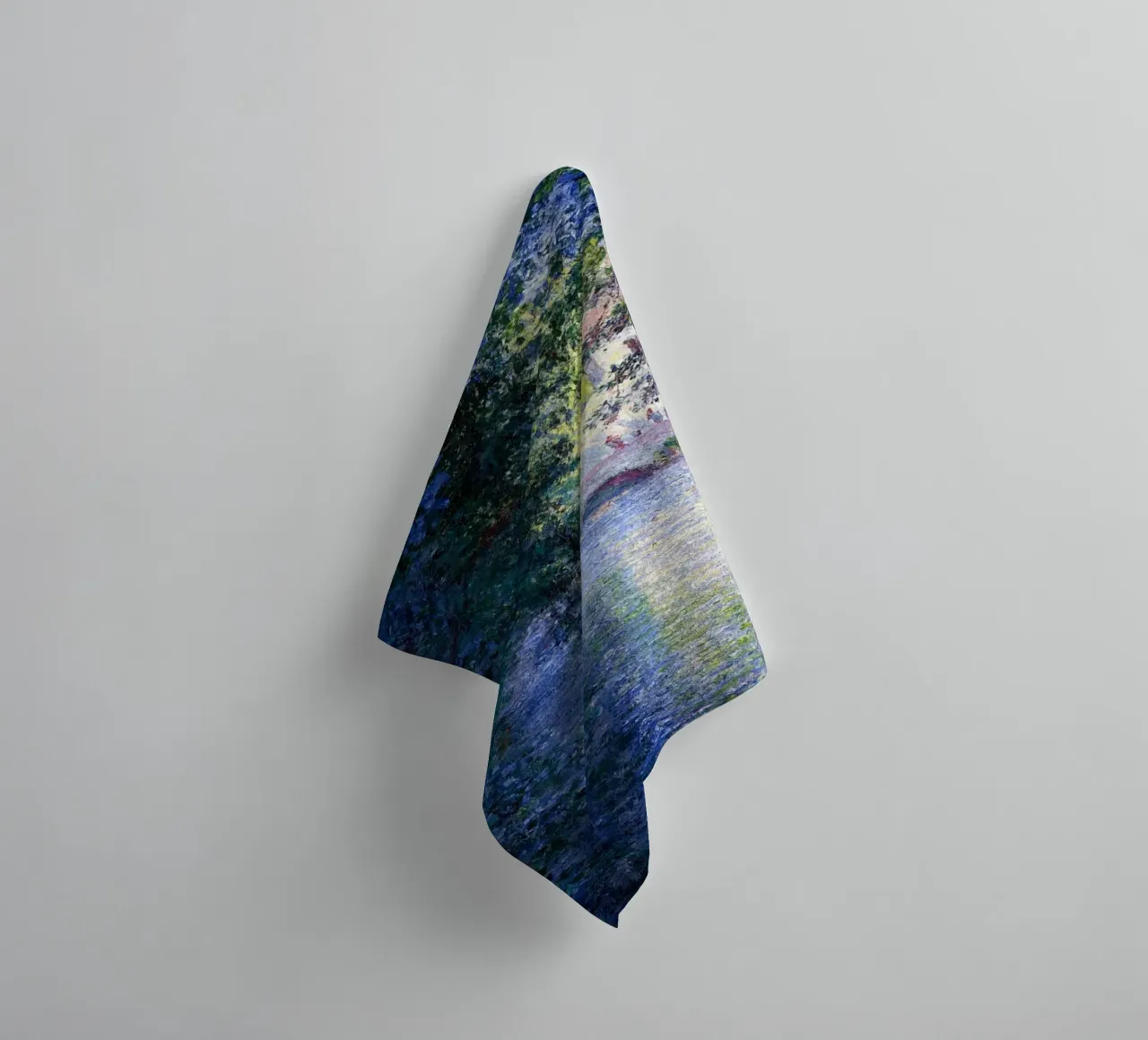 Monet Scenery Abstract towel by Günstiger Laden
