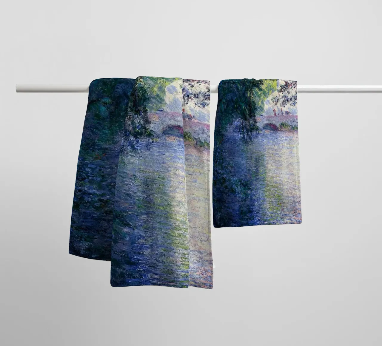 Monet Scenery Abstract towel by Günstiger Laden