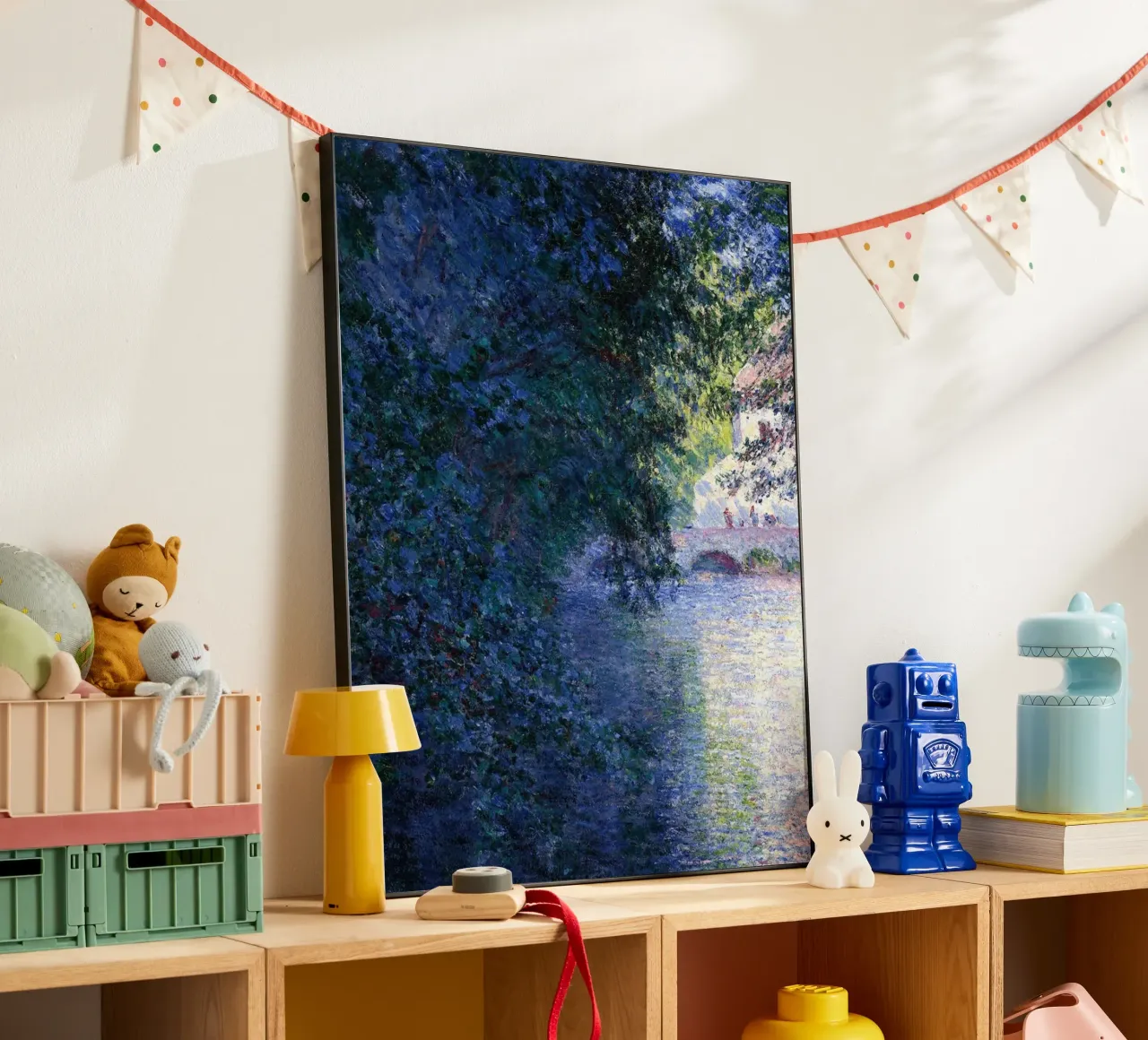Monet Scenery Abstract alu-dibond by Günstiger Laden