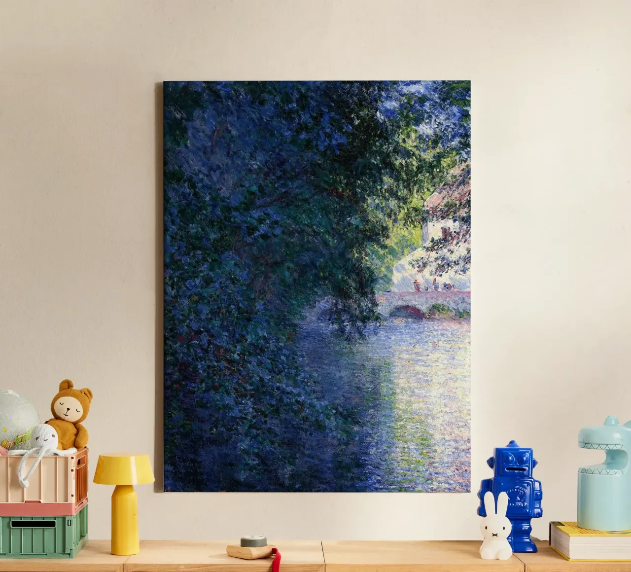 Monet Scenery Abstract canvas by Günstiger Laden