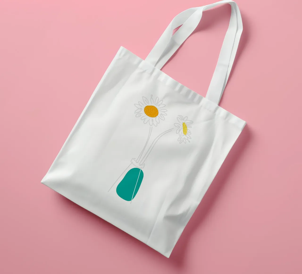 Two Flowers tote bag by Ninhol