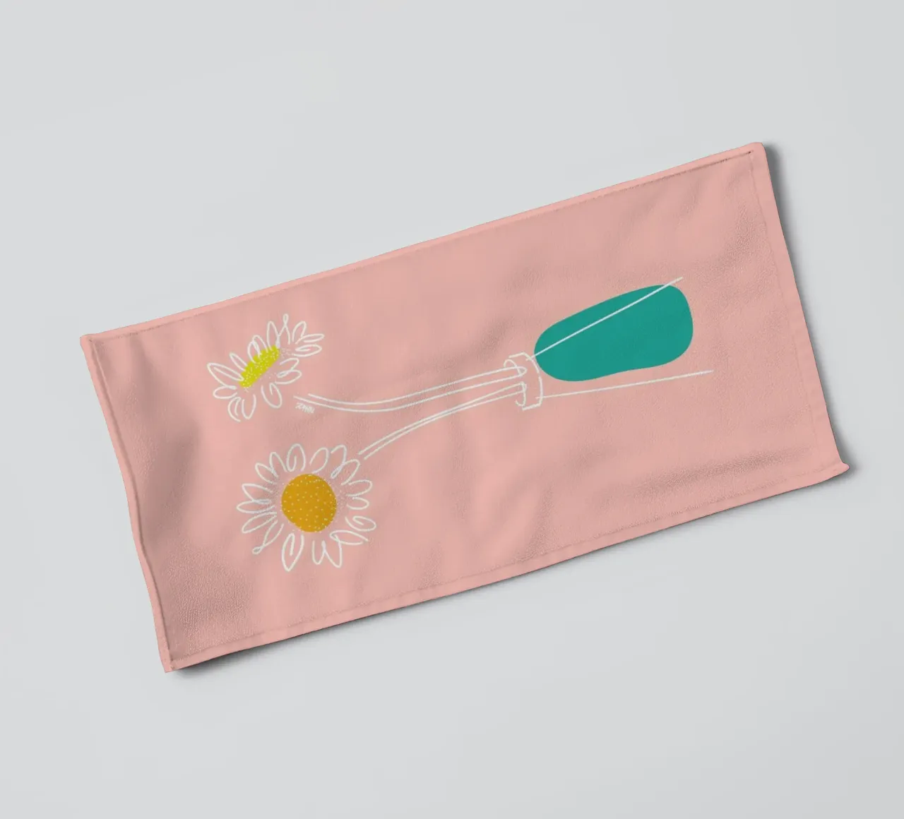 Two Flowers towel by Ninhol