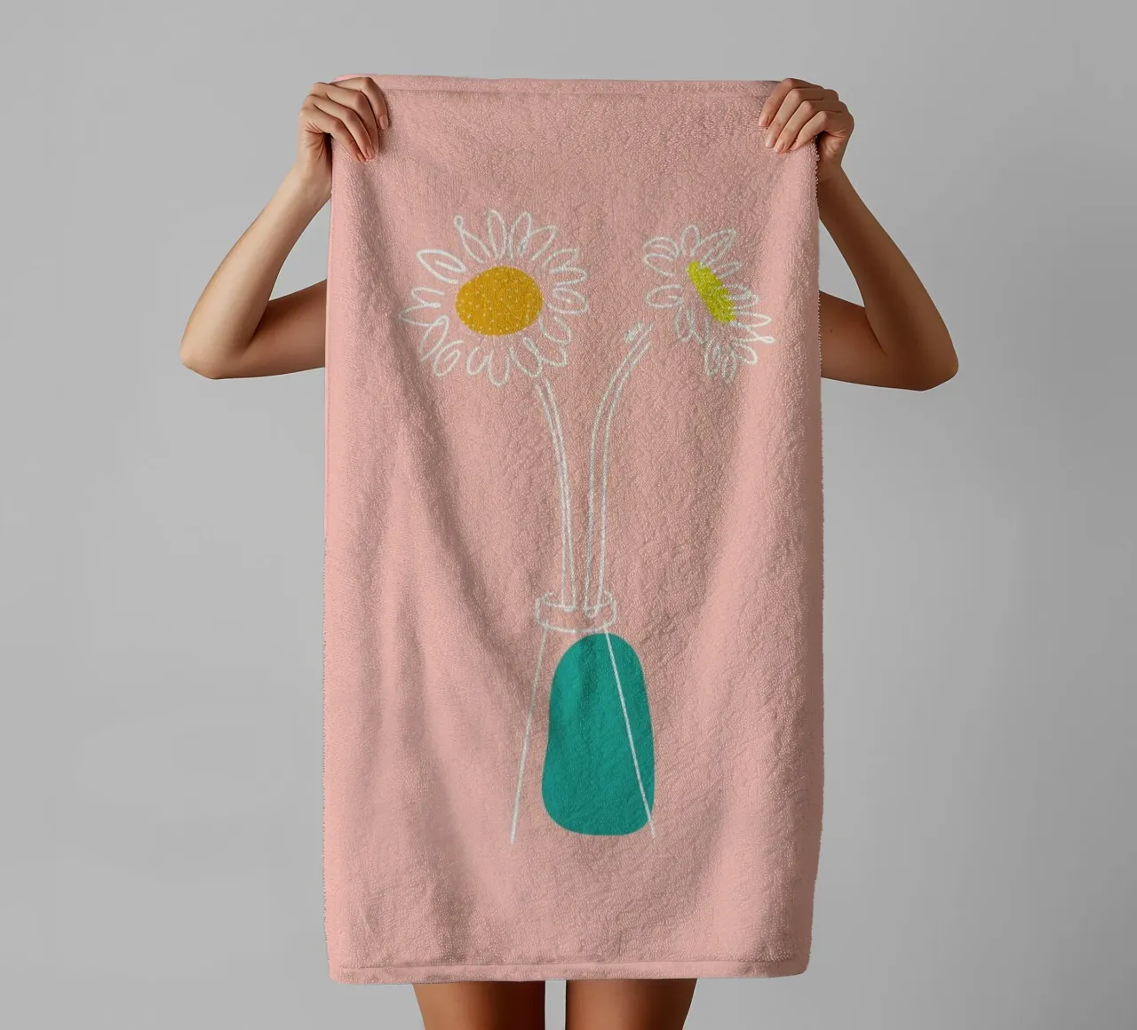 Two Flowers towel by Ninhol