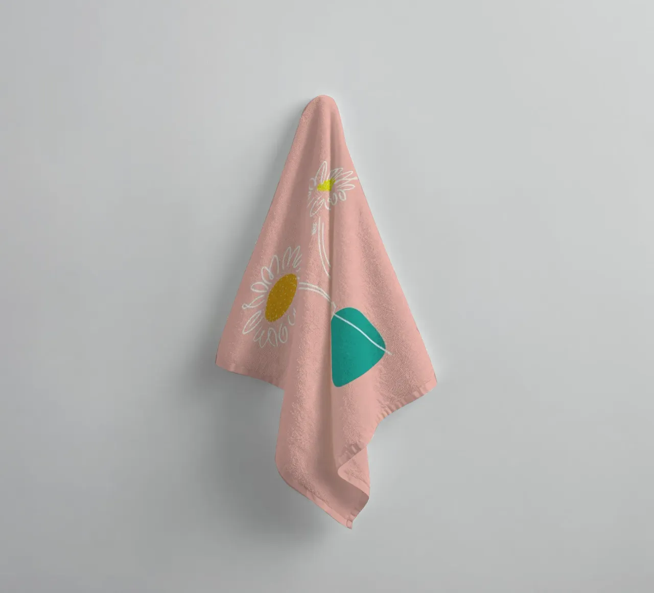 Two Flowers towel by Ninhol