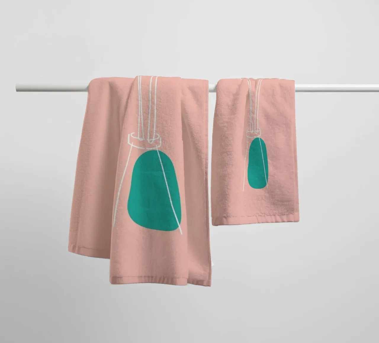 Two Flowers towel by Ninhol