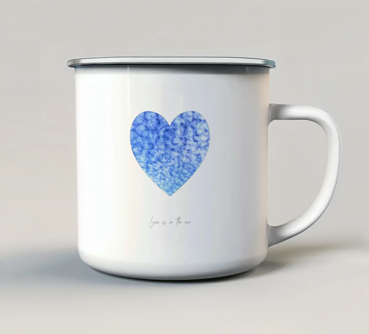 Wolkenherz (Love is in the air) tazza in smalto da Frida + frei