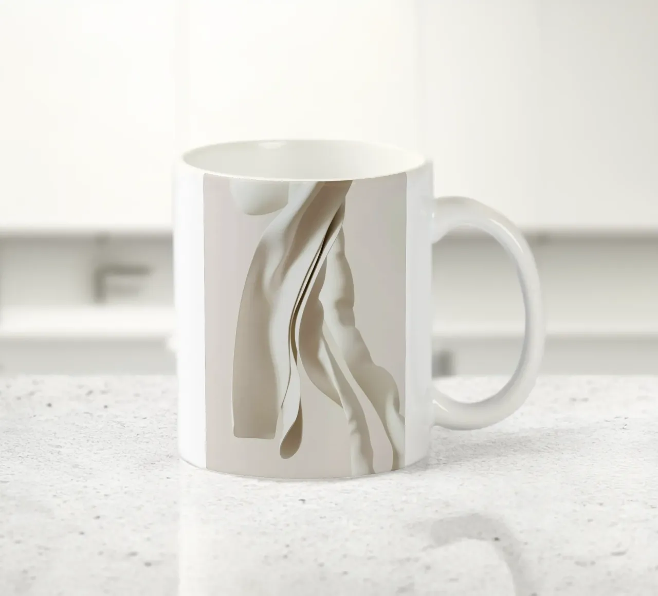 tessuto forme astratte tazza in ceramica da Earthly Visions