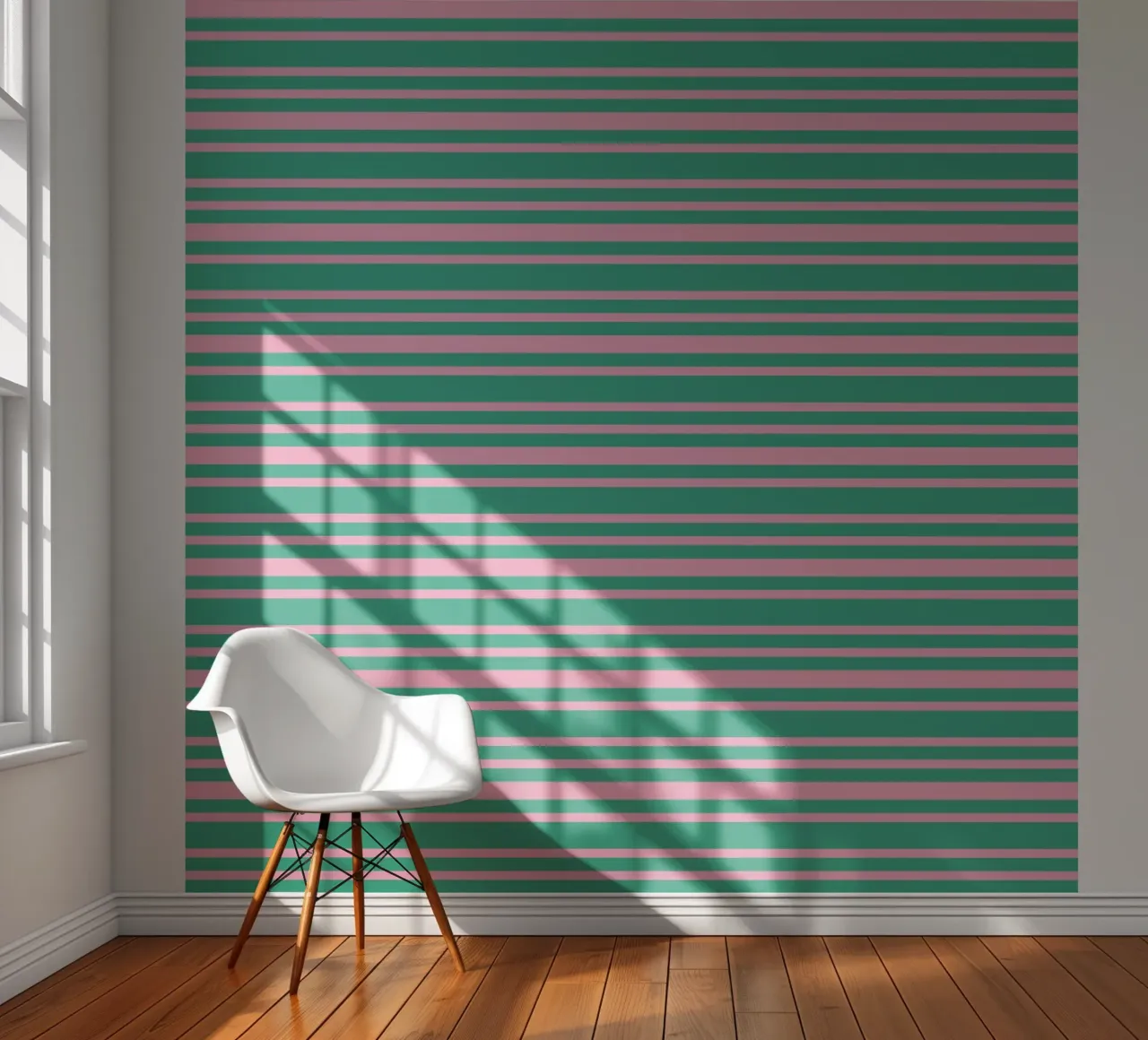 Fun Barcode Stripes Green and Pink papier peint photo de SilverPegasus