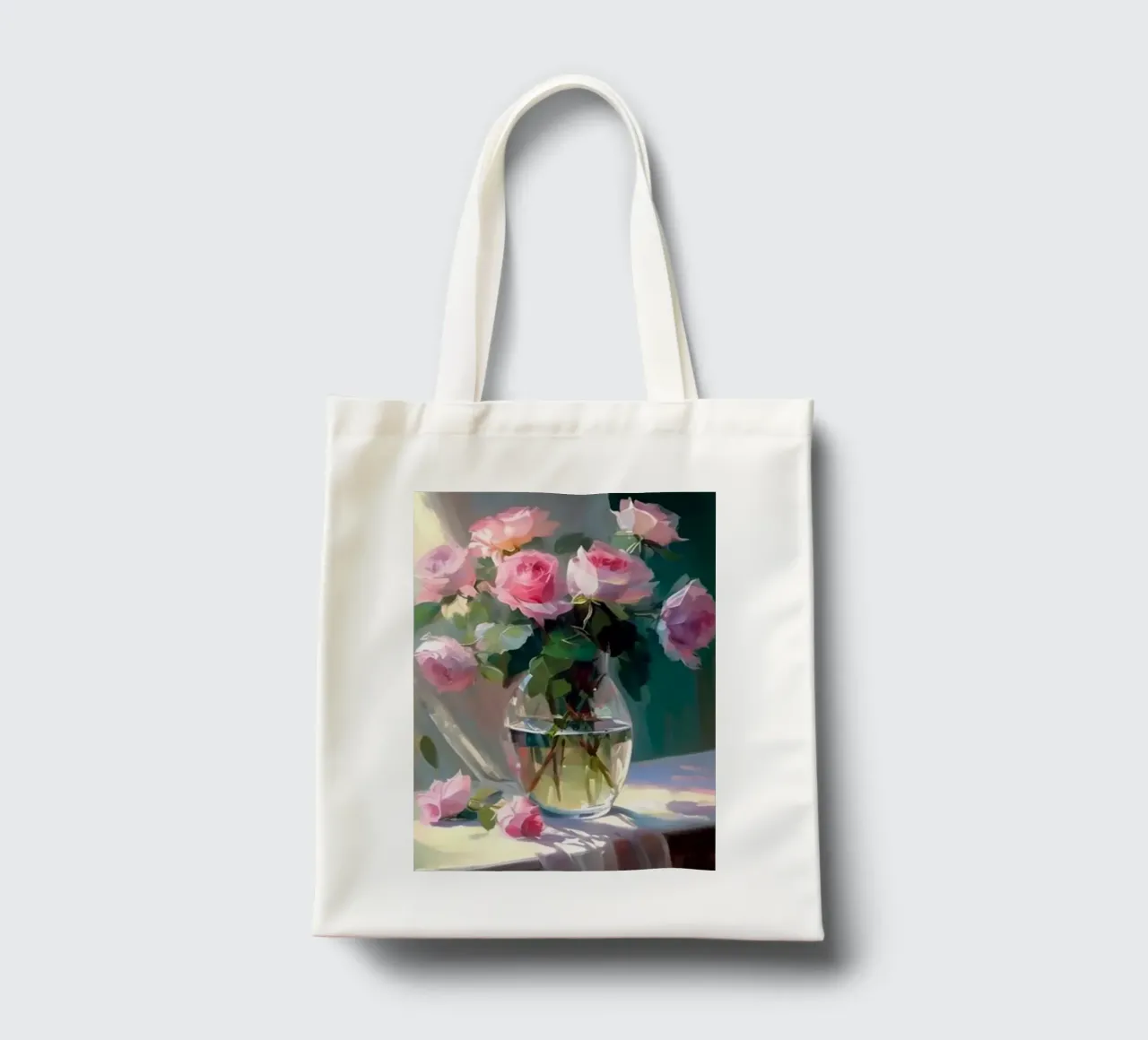 Monet - Vaso di fiori borsa in juta da Günstiger Laden