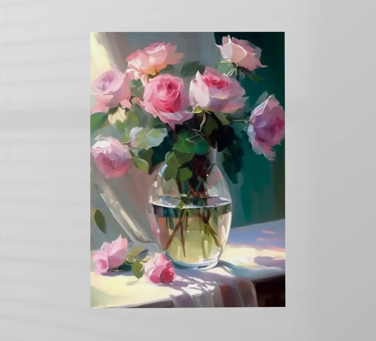 Monet - Vaso di fiori pellicola backlit da Günstiger Laden