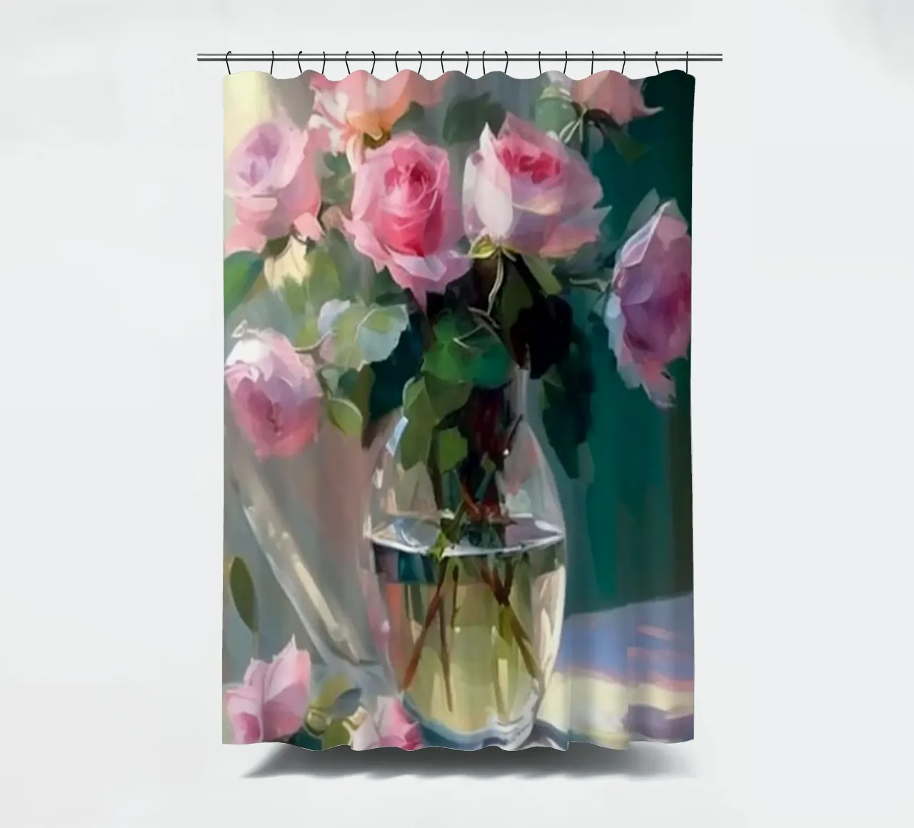 Monet - Vaso di fiori tenda da doccia da Günstiger Laden