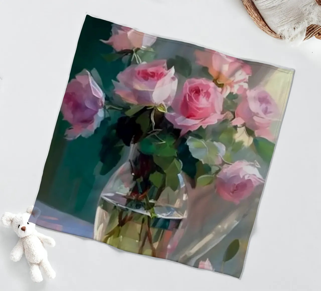 Monet - Vaso di fiori coperta in pile da Günstiger Laden