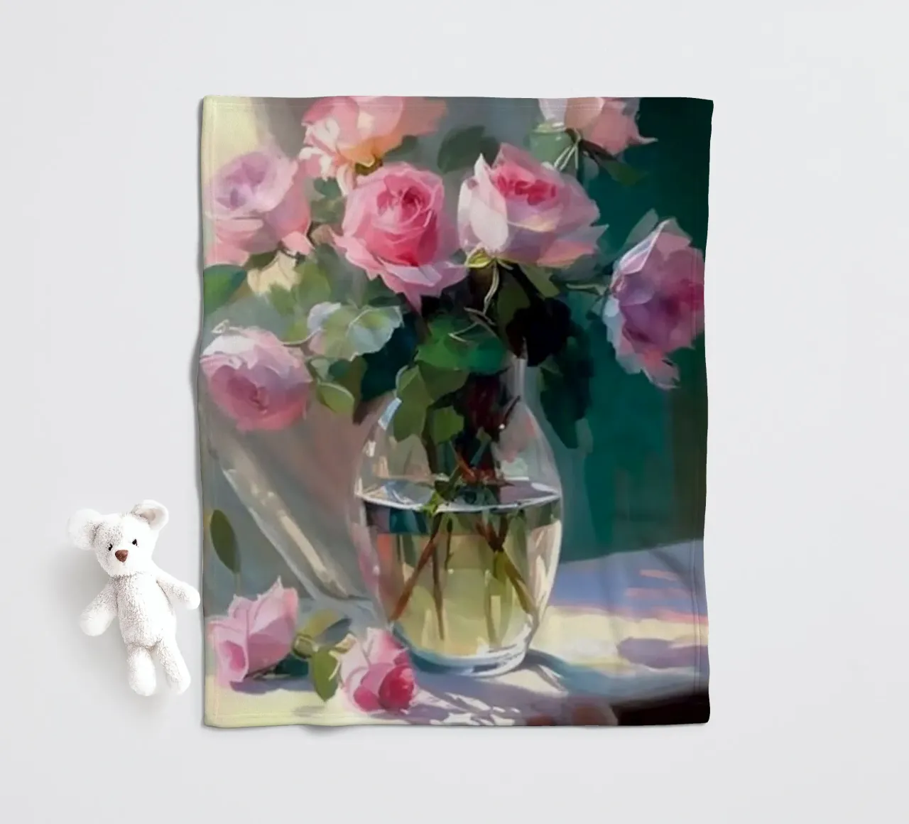 Monet - Vaso di fiori coperta in pile da Günstiger Laden