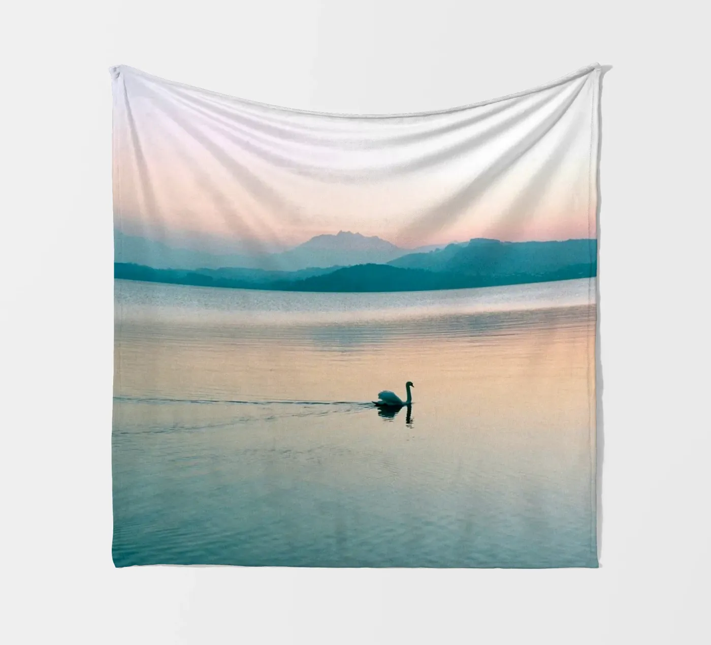 swan lake Fleecedecke von Earthly Visions