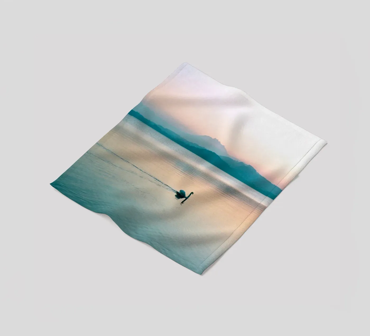 swan lake Fleecedecke von Earthly Visions