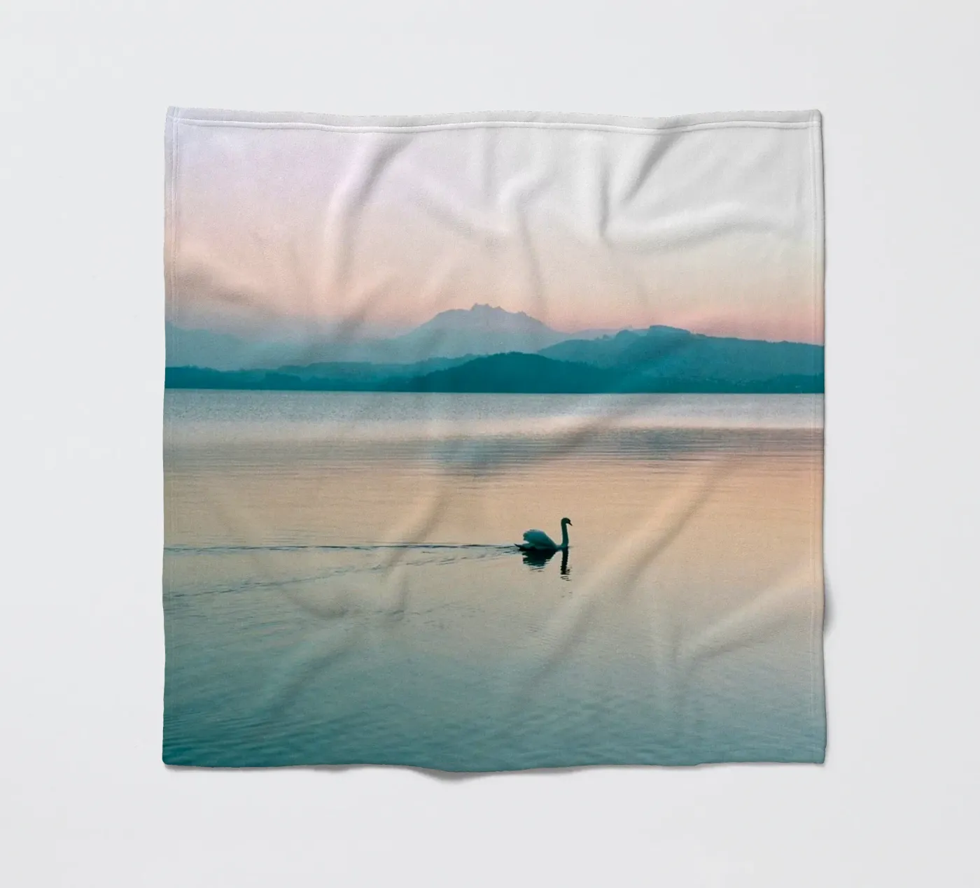 swan lake Fleecedecke von Earthly Visions