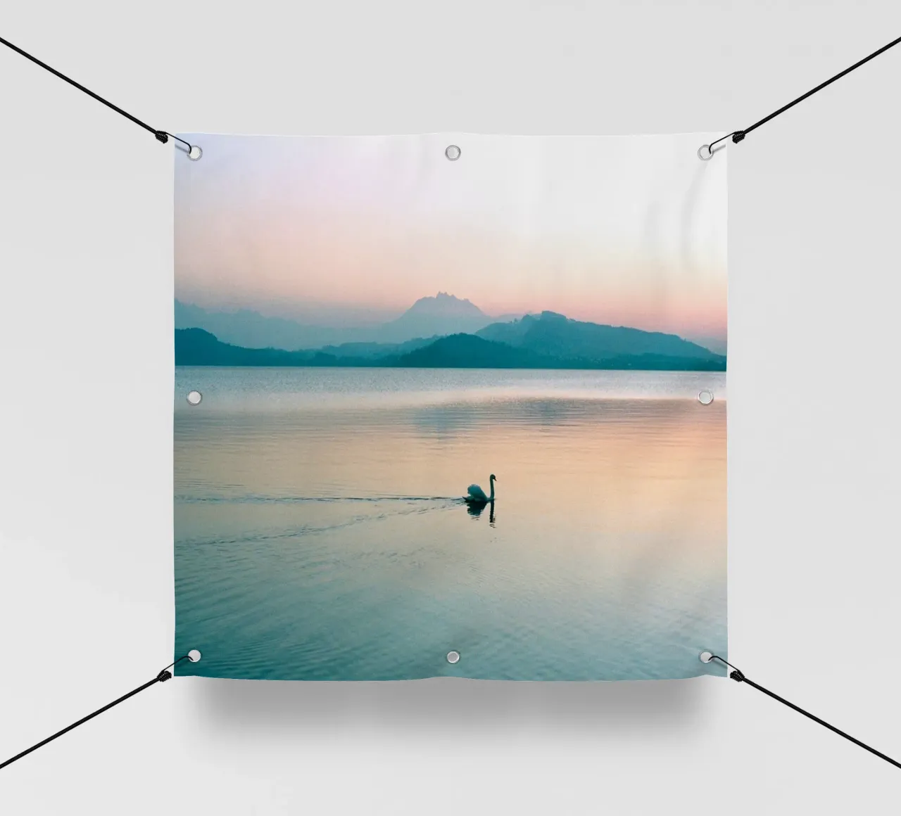 lago dei cigni telo in pvc da Earthly Visions