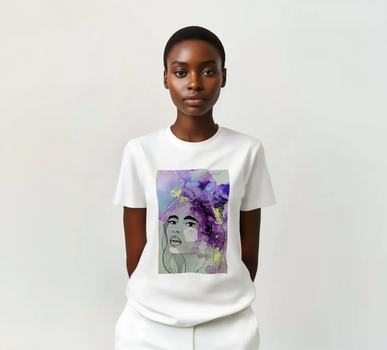 Fluid Lady t-shirt da Sabrina Ziegenhorn