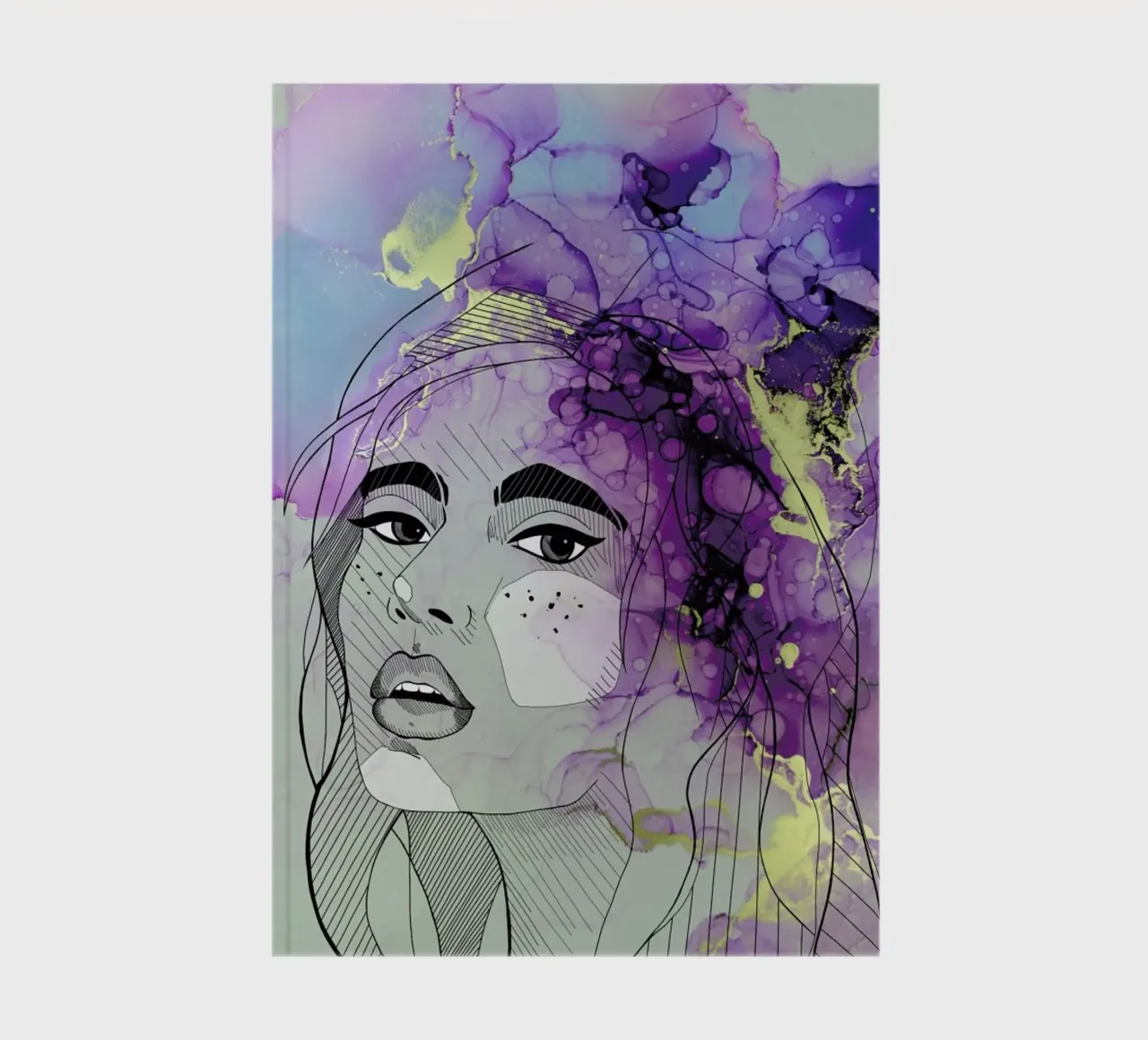 Fluid Lady notebook by Sabrina Ziegenhorn
