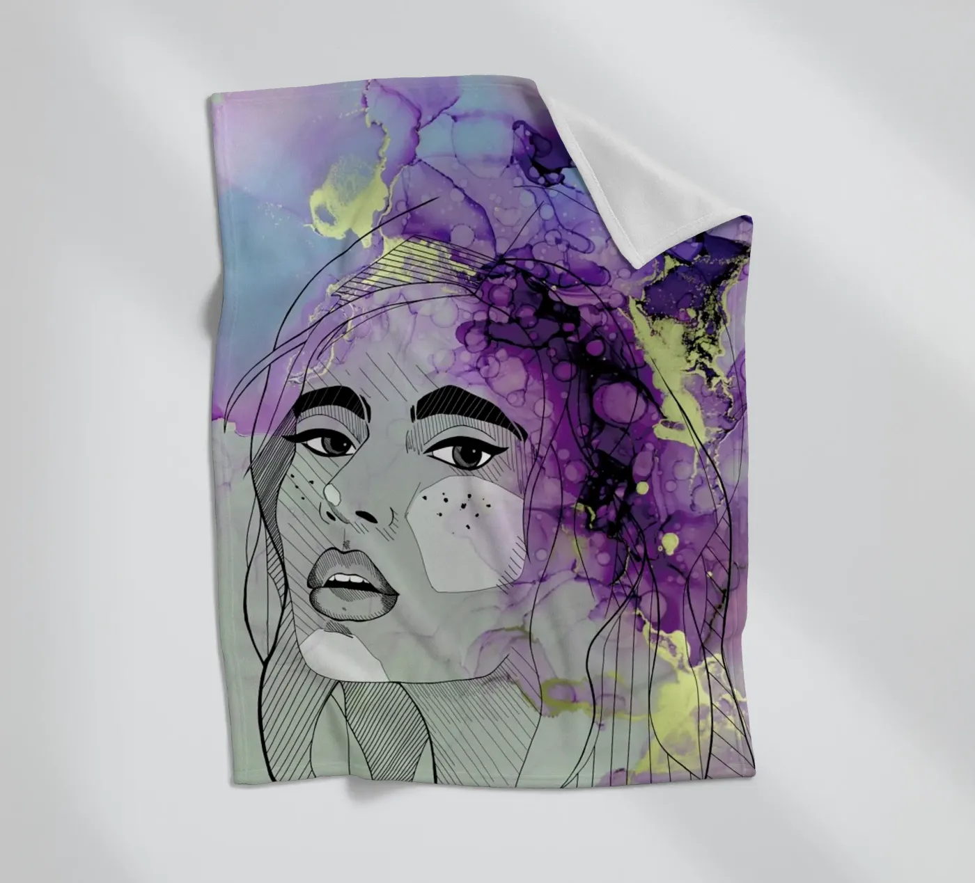 Fluid Lady fleecedeken van Sabrina Ziegenhorn