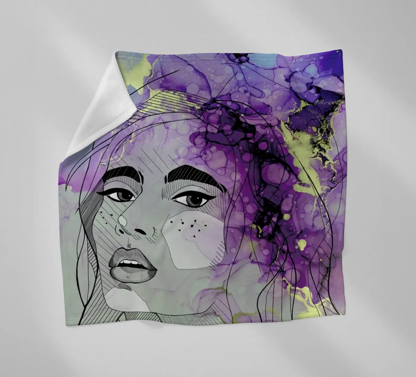 Fluid Lady fleecedeken van Sabrina Ziegenhorn