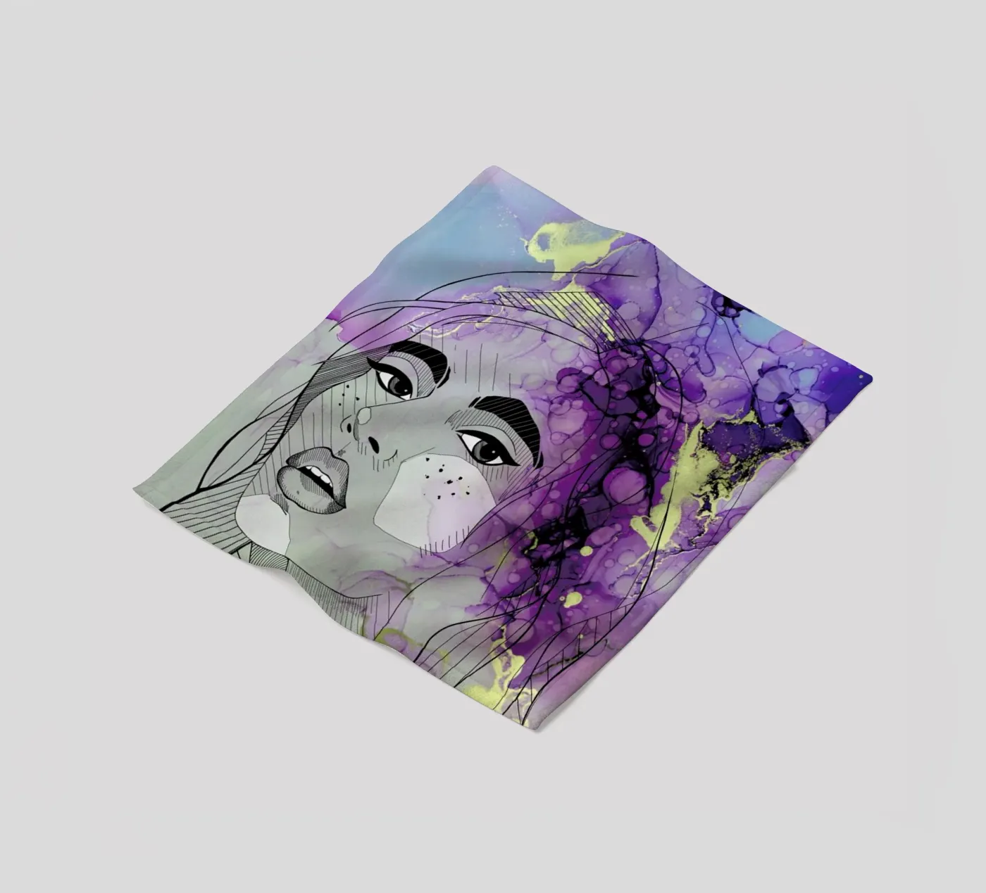 Fluid Lady fleecedeken van Sabrina Ziegenhorn