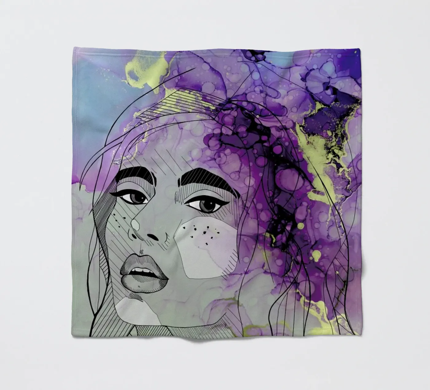 Fluid Lady fleecedeken van Sabrina Ziegenhorn