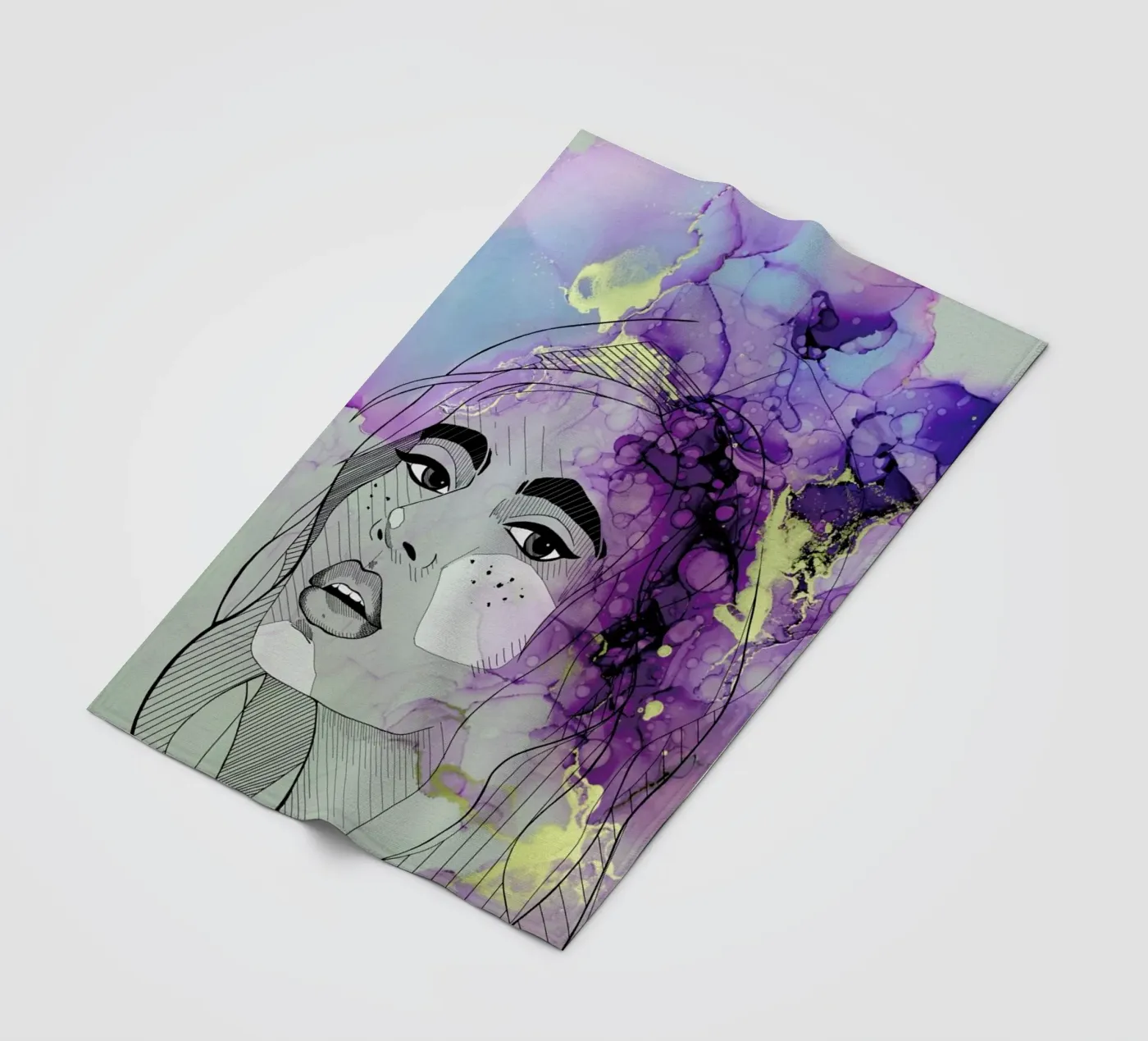 Fluid Lady fleecedeken van Sabrina Ziegenhorn