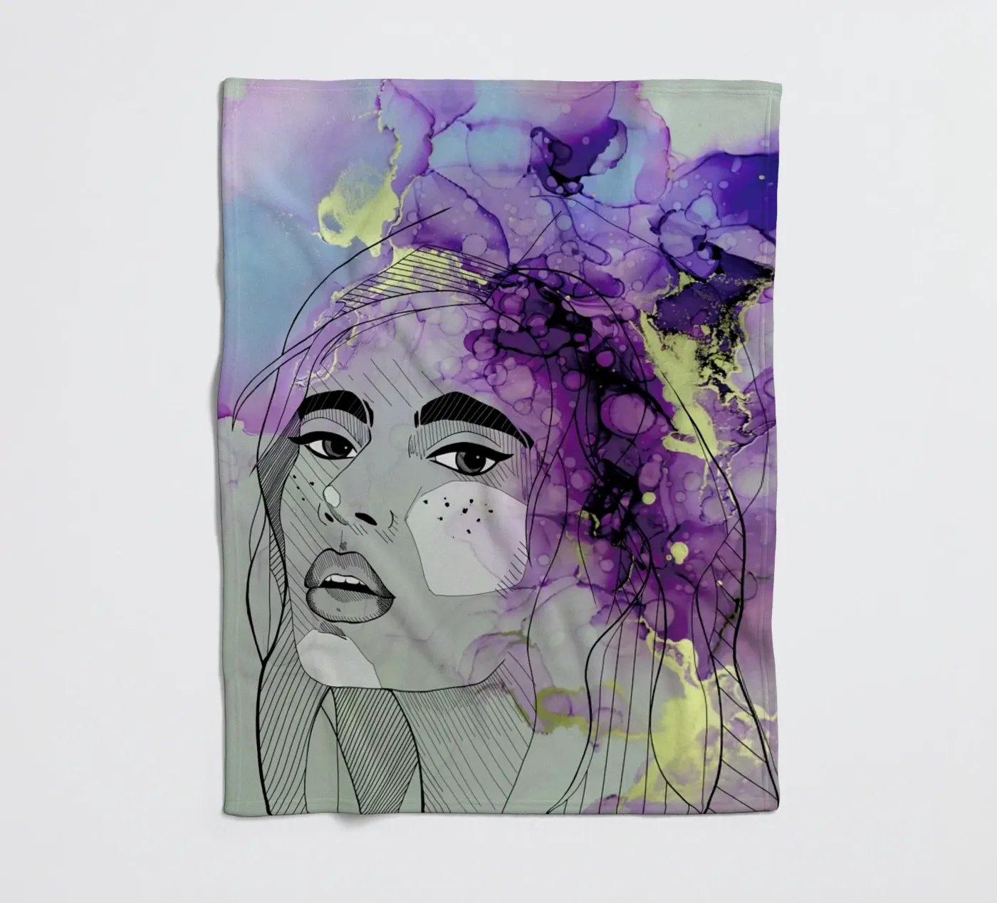 Fluid Lady fleecedeken van Sabrina Ziegenhorn