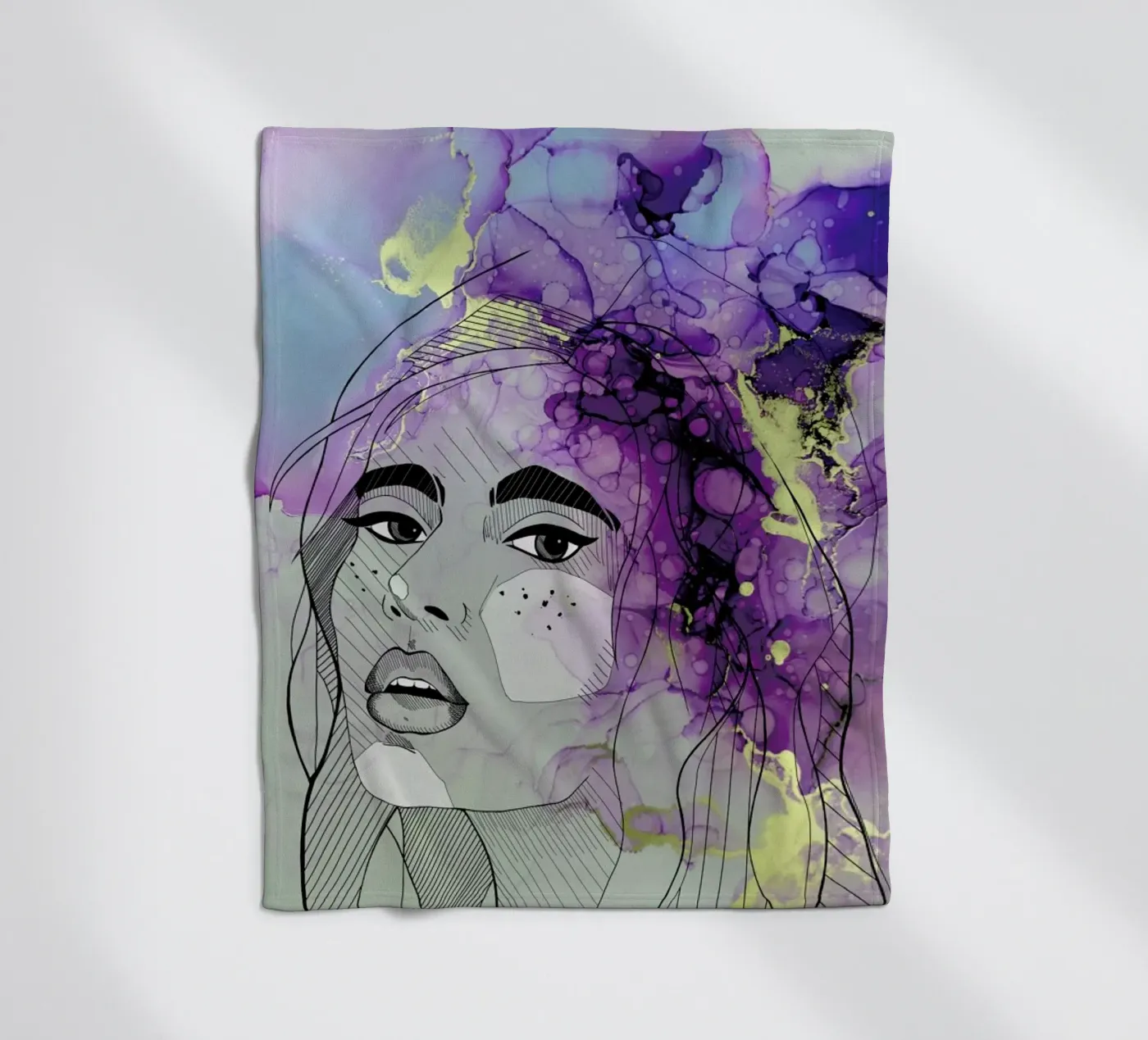 Fluid Lady fleecedeken van Sabrina Ziegenhorn