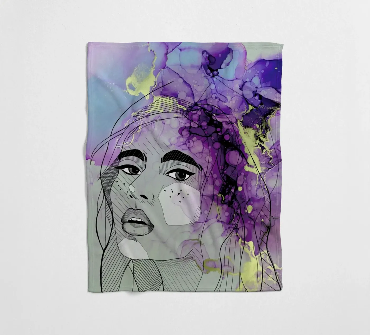 Fluid Lady fleecedeken van Sabrina Ziegenhorn