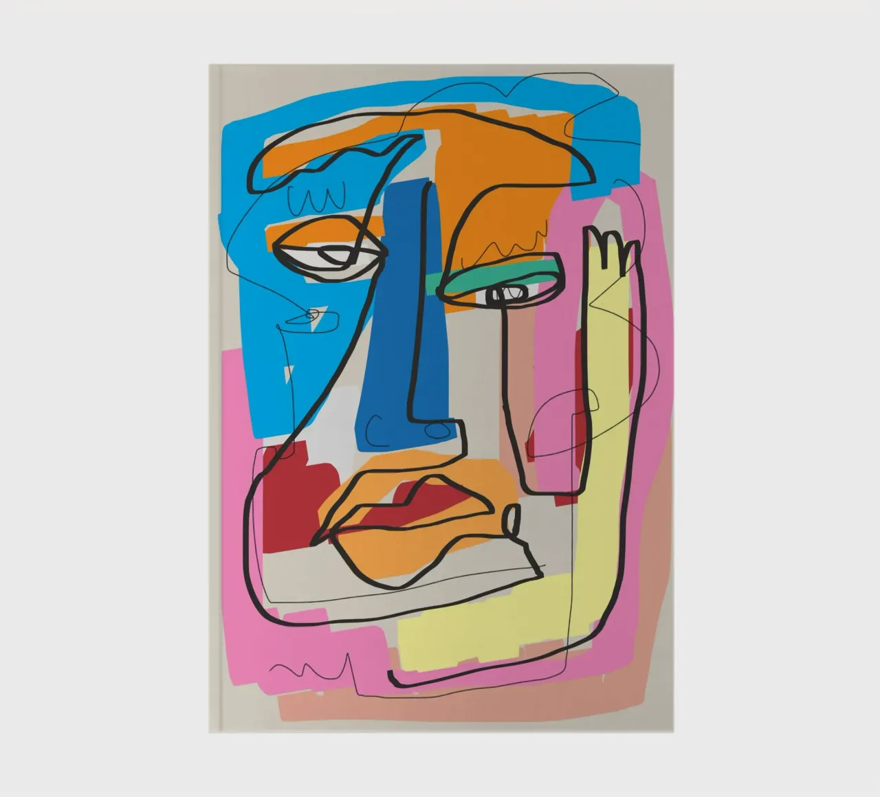 Abstract candid portrait notebook by Little Dean