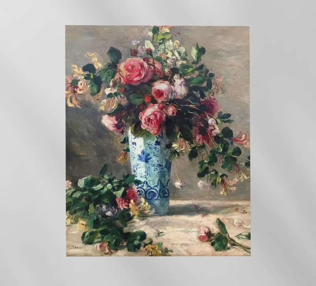 Monet - Il vaso di fiori pellicola backlit da Günstiger Laden