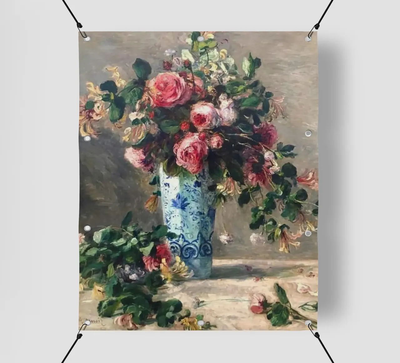 Monet - Il vaso di fiori telo in pvc da Günstiger Laden