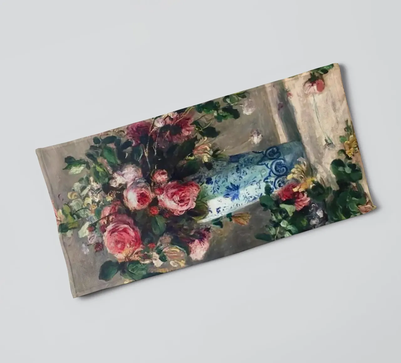 Monet - Il vaso di fiori asciugamano da bagno da Günstiger Laden