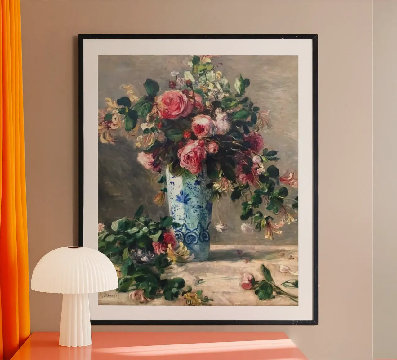 Monet - Il vaso di fiori carta hahnemühle da Günstiger Laden