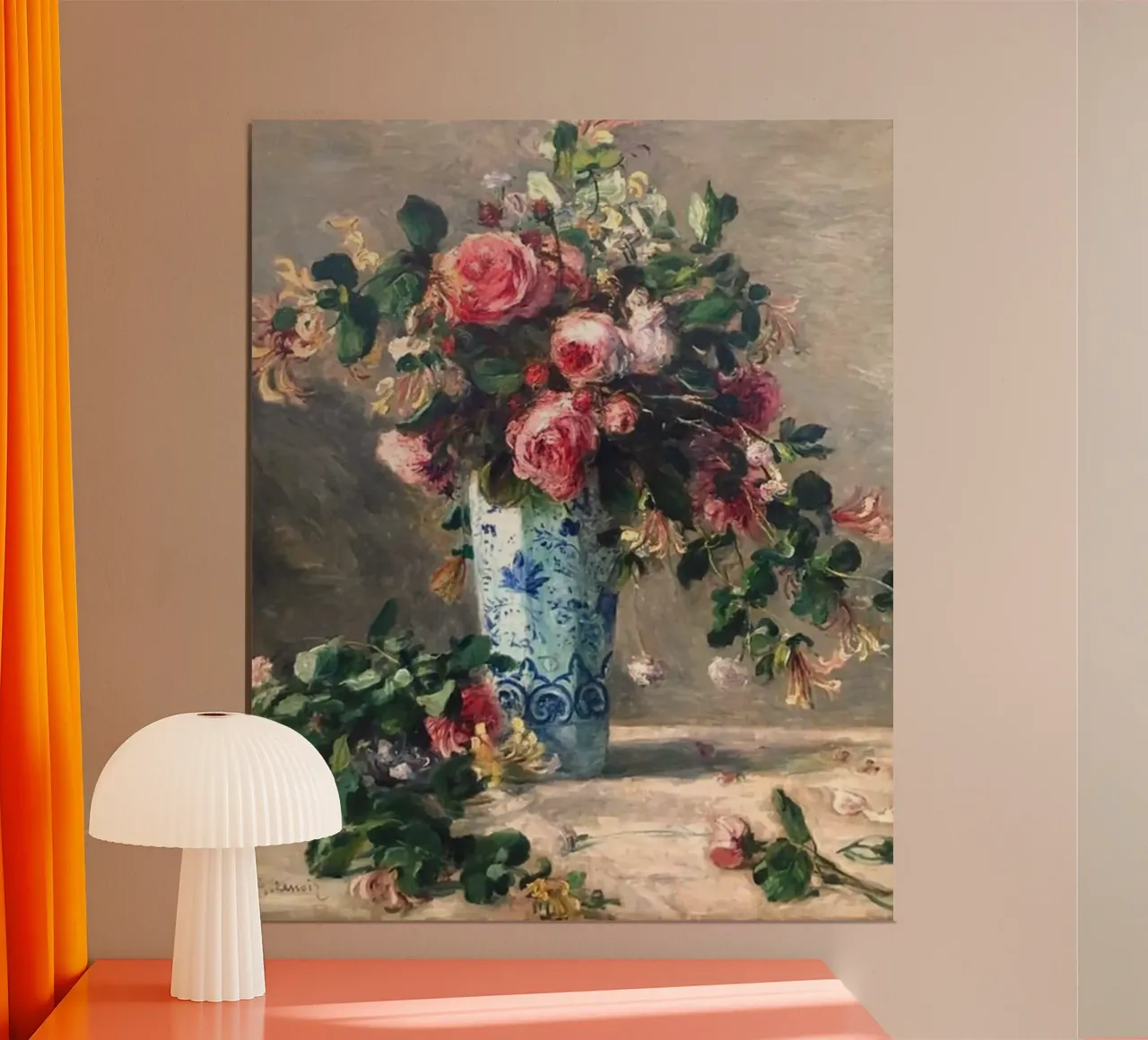 Monet - Il vaso di fiori carta hahnemühle da Günstiger Laden