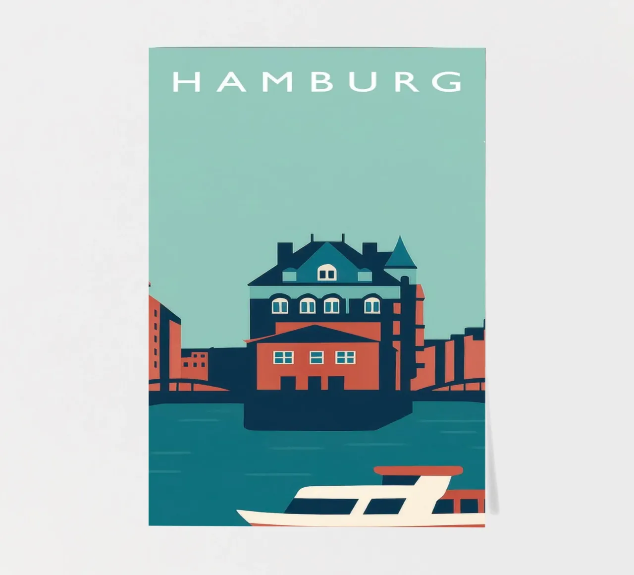 Hamburg Stickerbogen von Attaboy Dsgn