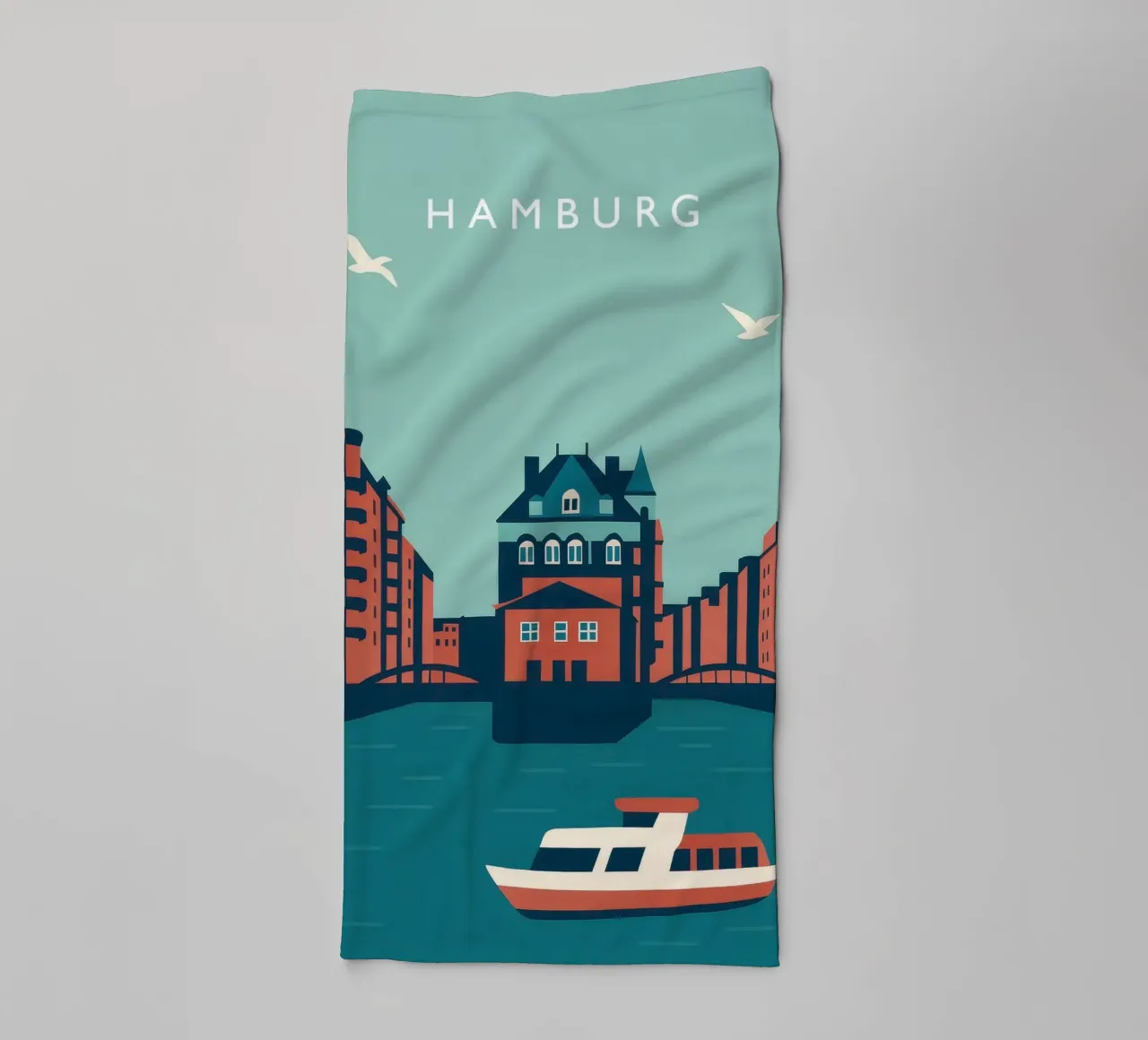 Hamburg asciugamano da bagno da Attaboy Dsgn