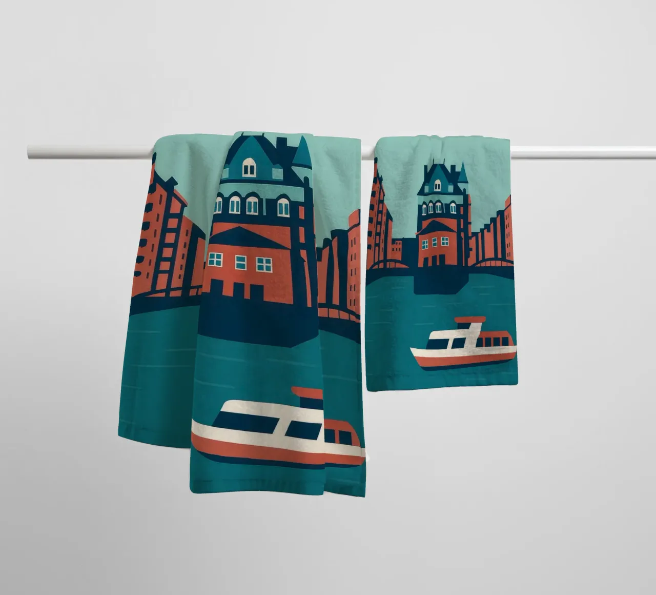 Hamburg asciugamano da bagno da Attaboy Dsgn