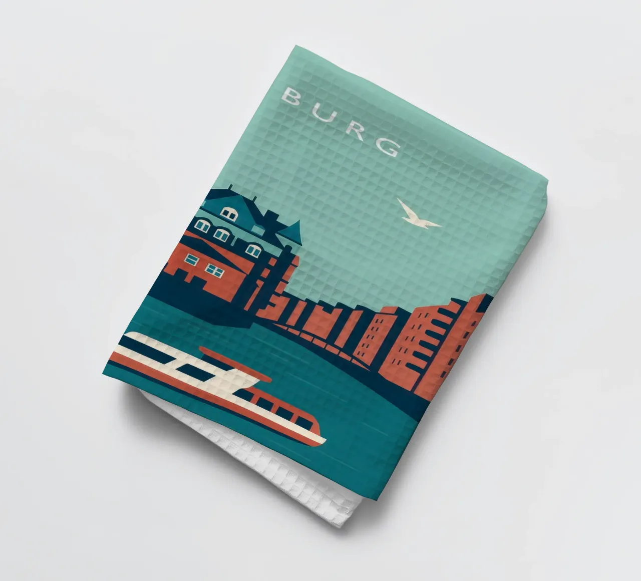Hamburg canovaccio da cucina da Attaboy Dsgn