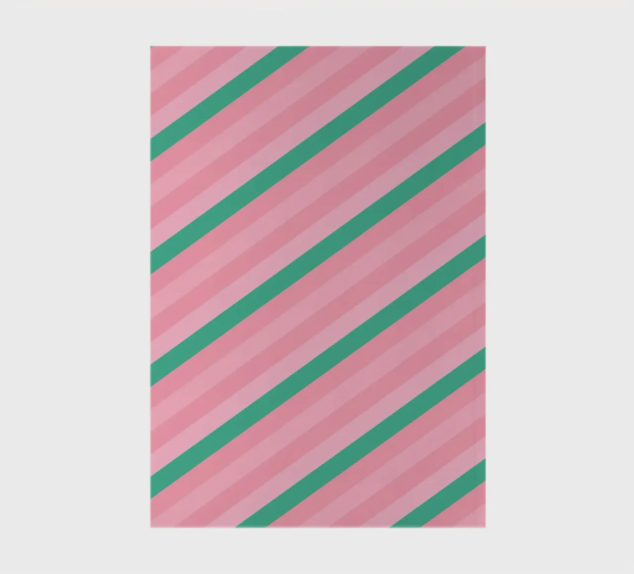 Diagonal Stripes Green and Pink notebook by SilverPegasus